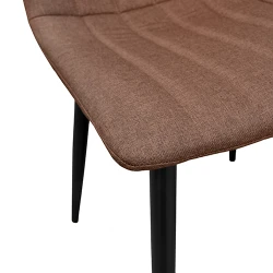 Scaun Deco DC-90P Denim Brown+Black Legs flexmag.md