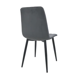 Scaun Deco DC-90P N21 Catifea Dark Grey+Black Legs flexmag.md