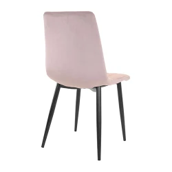 Scaun Deco DC-90P N25 Catifea Pudra+Black Legs flexmag.md