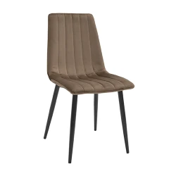 Scaun Deco DC-90P N49 Catifea Brown+Black Legs flexmag.md