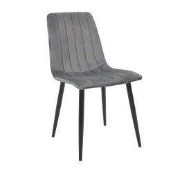 Стул Deco DC-90P~N20 Catifea Grey+Black Legs flexmag.md