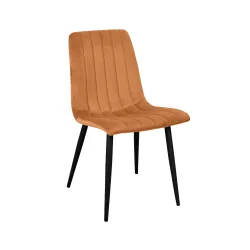 Scaun Deco DC-90P~N43 Catifea Orange+Black Legs flexmag.md