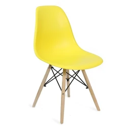 Декоративный стул Eames A-37 желтый flexmag.md