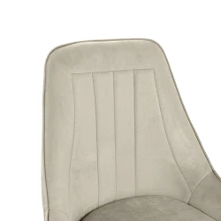 Scaun Deco Florida Catifea Camel HLR9+Black Legs flexmag.md