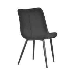 Scaun Deco Hans Catifea Black flexmag.md