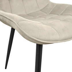 Scaun Deco Hans Catifea Camel HLR9+Black Legs flexmag.md