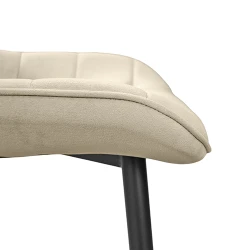 Scaun Deco Hans Catifea Camel HLR9+Black Legs flexmag.md