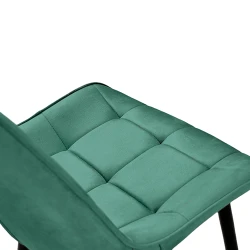 Декоративный стул Hans Velvet Green HLR57+ черные ножки flexmag.md