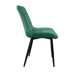 Декоративный стул Hans Velvet Green HLR57+ черные ножки flexmag.md