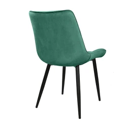 Декоративный стул Hans Velvet Green HLR57+ черные ножки flexmag.md