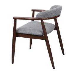 Scaun Deco Midas Light Grey (SD207-6) + WALNUT 5544 flexmag.md