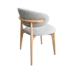 Scaun Deco Roses Davis Storm 85+Natural Legs flexmag.md