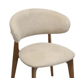 Scaun Deco Roses Mustang Krem+Oak Legs flexmag.md