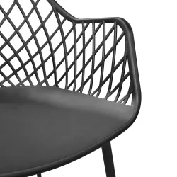 Стул Deco SL-7019 Black+Black Legs flexmag.md