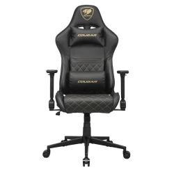 Игровое кресло Cougar Armor One V2 золотое, [ПВХ] кожа, черно-золотое flexmag.md