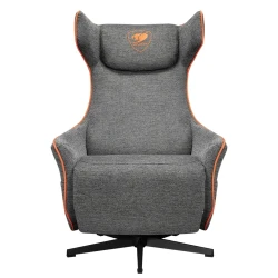 Scaun Gaming Cougar Magus, Imitatie de in, Gri - Portocaliu flexmag.md