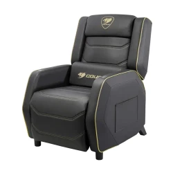 Игровое кресло Cougar Ranger Pro Royal, [ПВХ] кожа, черно-золотое flexmag.md