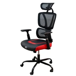 Игровое кресло Havit GC919, [ПВХ] Кожа, черно-красное flexmag.md