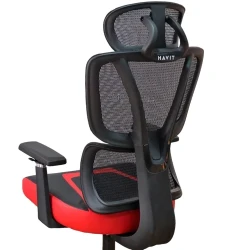 Игровое кресло Havit GC919, [ПВХ] Кожа, черно-красное flexmag.md