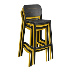 Садовый барный стул Deco Bar Helix черный flexmag.md