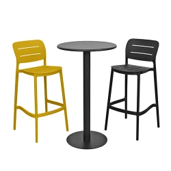 Садовый барный стул Deco Bar Helix черный flexmag.md