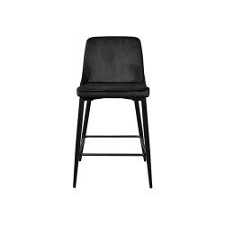 Scaun pentru bar Deco Clasic Small HLR66 Black+Black Legs flexmag.md