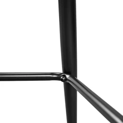 Scaun pentru bar Deco Clasic Small HLR66 Black+Black Legs flexmag.md