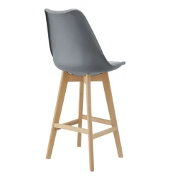 Scaun pentru bar Deco Jerry Grey flexmag.md