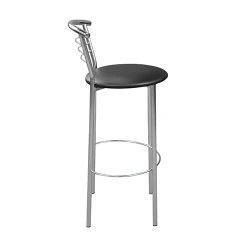 Scaun pentru bar Deco Marco Hoker Chrome V-4 Black flexmag.md
