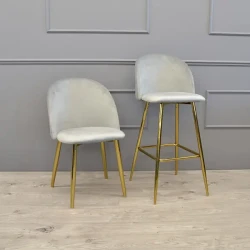 Scaun pentru bar Deco Maya Grey flexmag.md