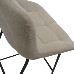 Стул барный Deco Nicole CFS Hoker LB Beige Soro-23+Black Legs flexmag.md