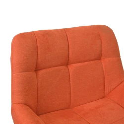 Scaun pentru bar Deco Nicole CFS Hoker LB Orange Soro-51+Black Legs flexmag.md