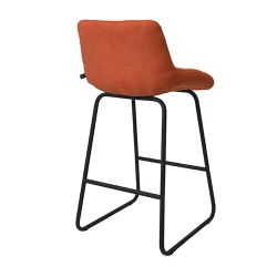 Scaun pentru bar Deco Nicole CFS Hoker LB Orange Soro-51+Black Legs flexmag.md