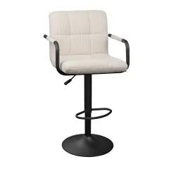 Стул барный Deco SB042V-ASPF-BEGBLK flexmag.md