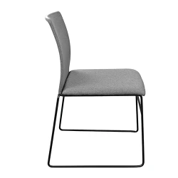 Scaun pentru birou Deco C01 Stofa Grey+Black Leg flexmag.md