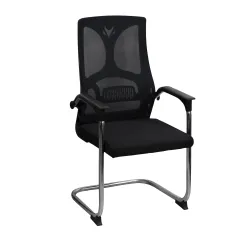 Офисный стул Deco Saros Black+Chrome flexmag.md