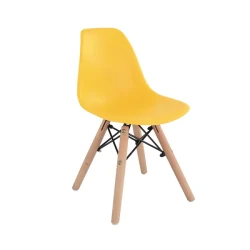 Детское кресло Deco Eames Bebe желтое flexmag.md