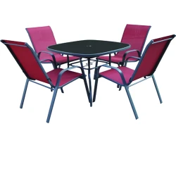 Scaun pentru gradina Como Rosu 51111 flexmag.md