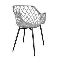 Scaun pentru gradina Deco SL-7019 Grey+Black Legs flexmag.md
