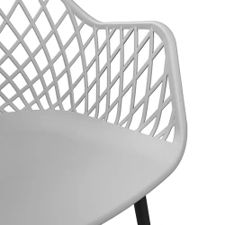 Scaun pentru gradina Deco SL-7019 Grey+Black Legs flexmag.md