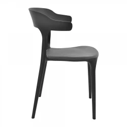 Scaun pentru gradina Deco Spring Black flexmag.md