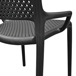 Scaun pentru gradina Deco Tina DC-226 Black flexmag.md
