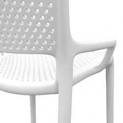 Scaun pentru gradina Deco Tina DC-226 White flexmag.md