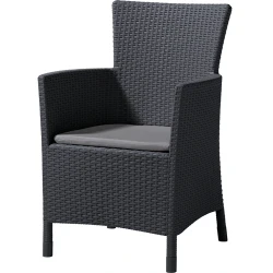 Стул садовый Keter Iowa Graphite-Gray (215526) flexmag.md