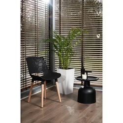 Scaun scandinav Jumi Davis SD-939660, Negru flexmag.md
