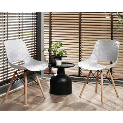 Scaun scandinav Jumi Lars SD-939677, Alb flexmag.md