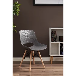 Scaun scandinav Jumi Lars SD-939684, Gri flexmag.md