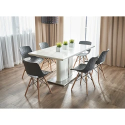 Scaun scandinav Jumi Lars SD-939684, Gri flexmag.md