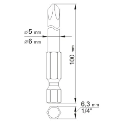 Набор бит для отвертки Yato YT0488 flexmag.md
