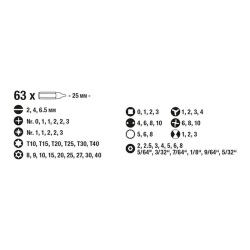 Set biți + șurubelniță KWB K106800 flexmag.md